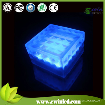 Baldosa de suelo endurecida del vidrio 10 * 10cm RGB LED con garantía de 3 años